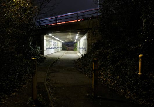 a tunnel of light